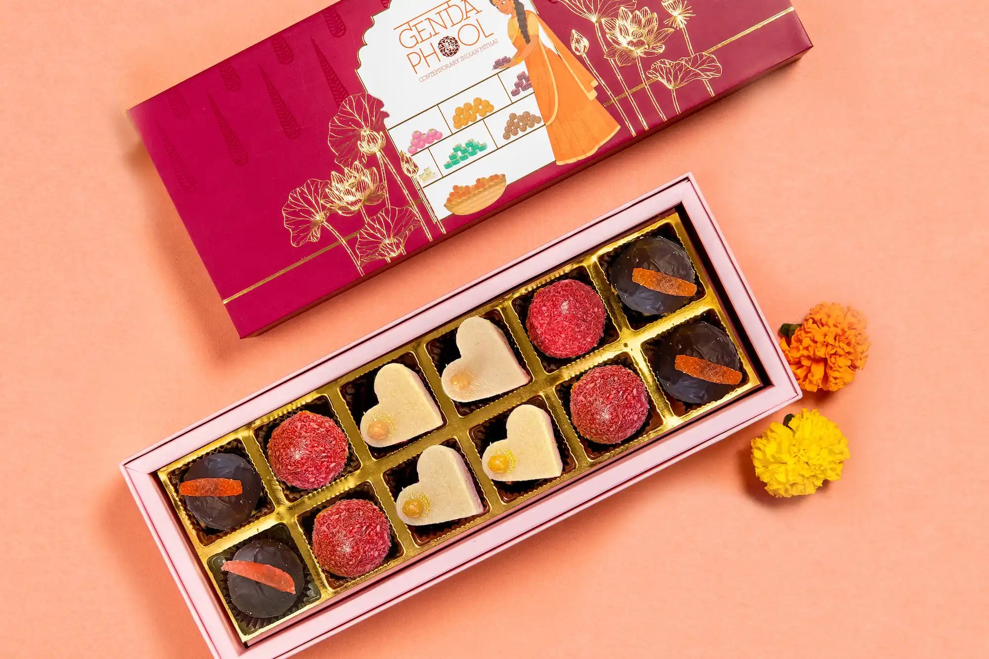 Assorted Mithai Box (12 Pcs)