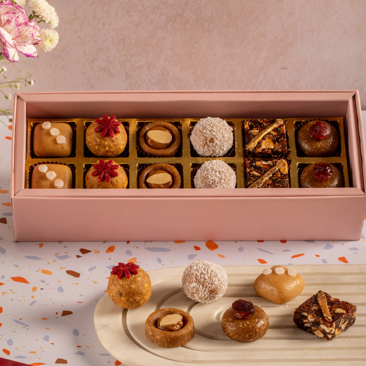 12 Piece Refined Sugar-free Mithai Box