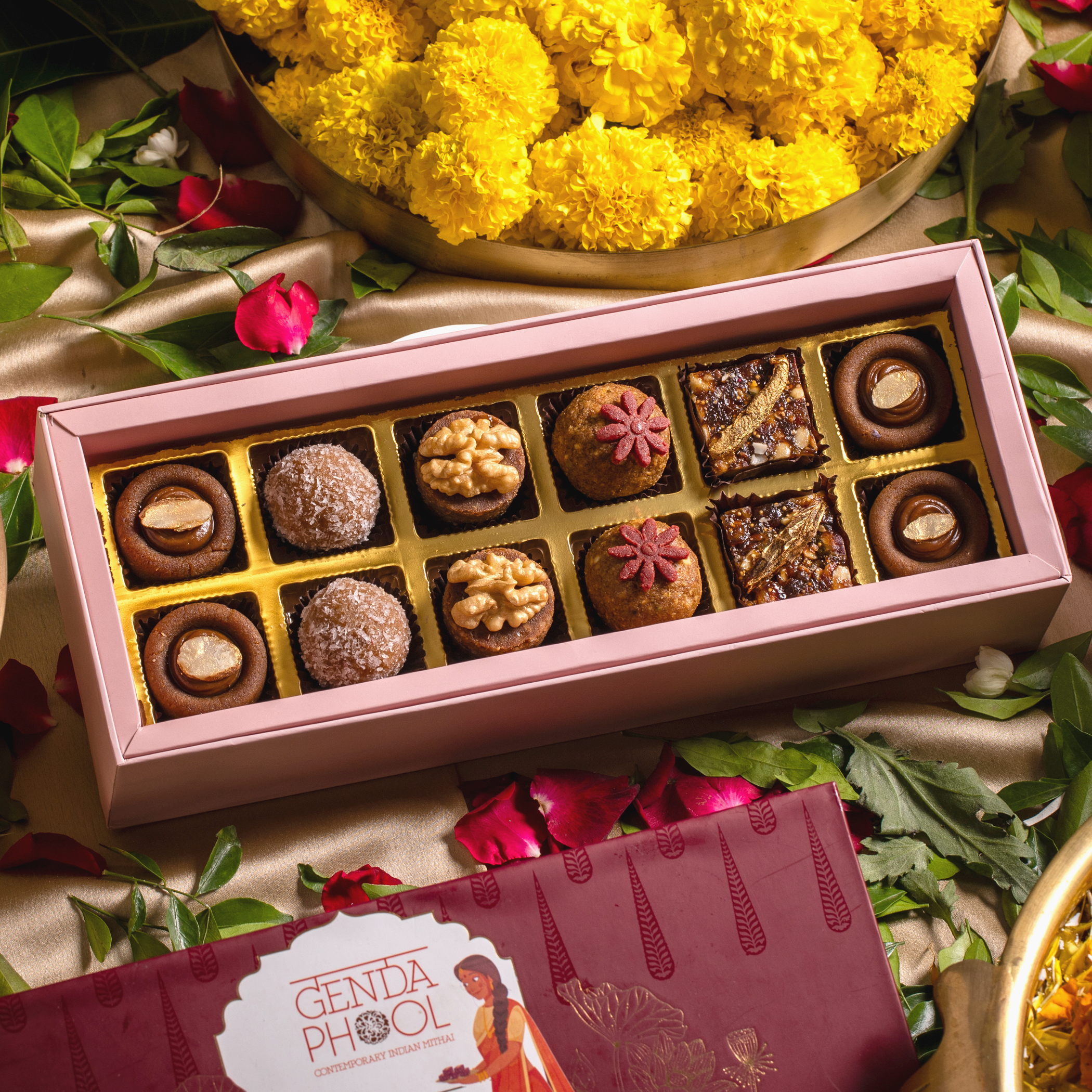 12 Piece Refined Sugar-free Mithai Box