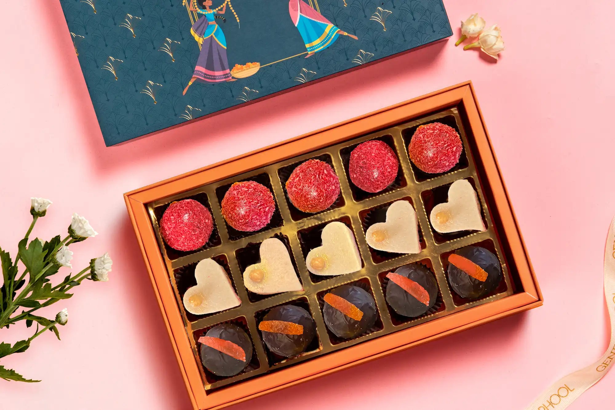 Assorted Mithai Box (15 Pcs)