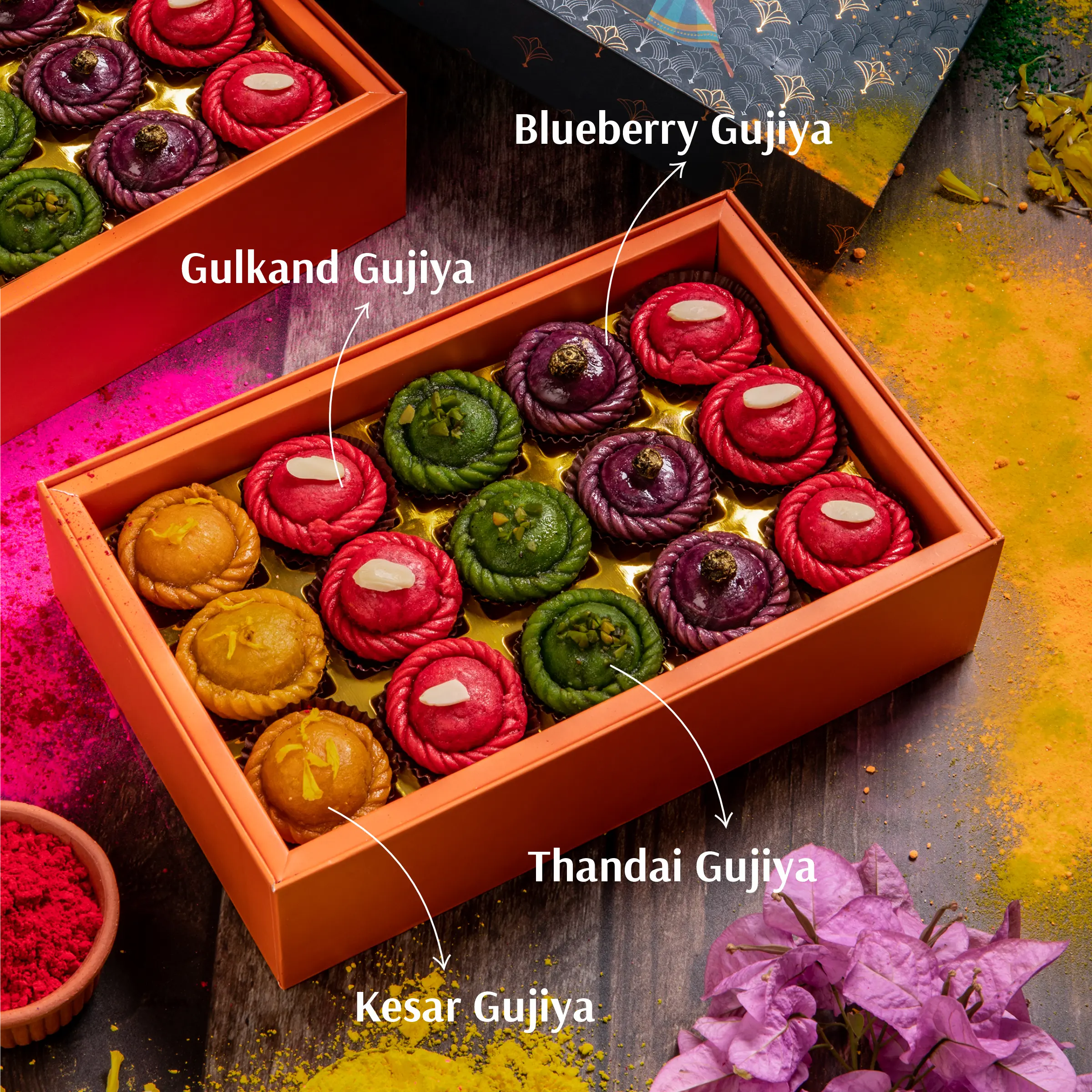 Holi Premium Gujiya Bites Box (15 Pcs)