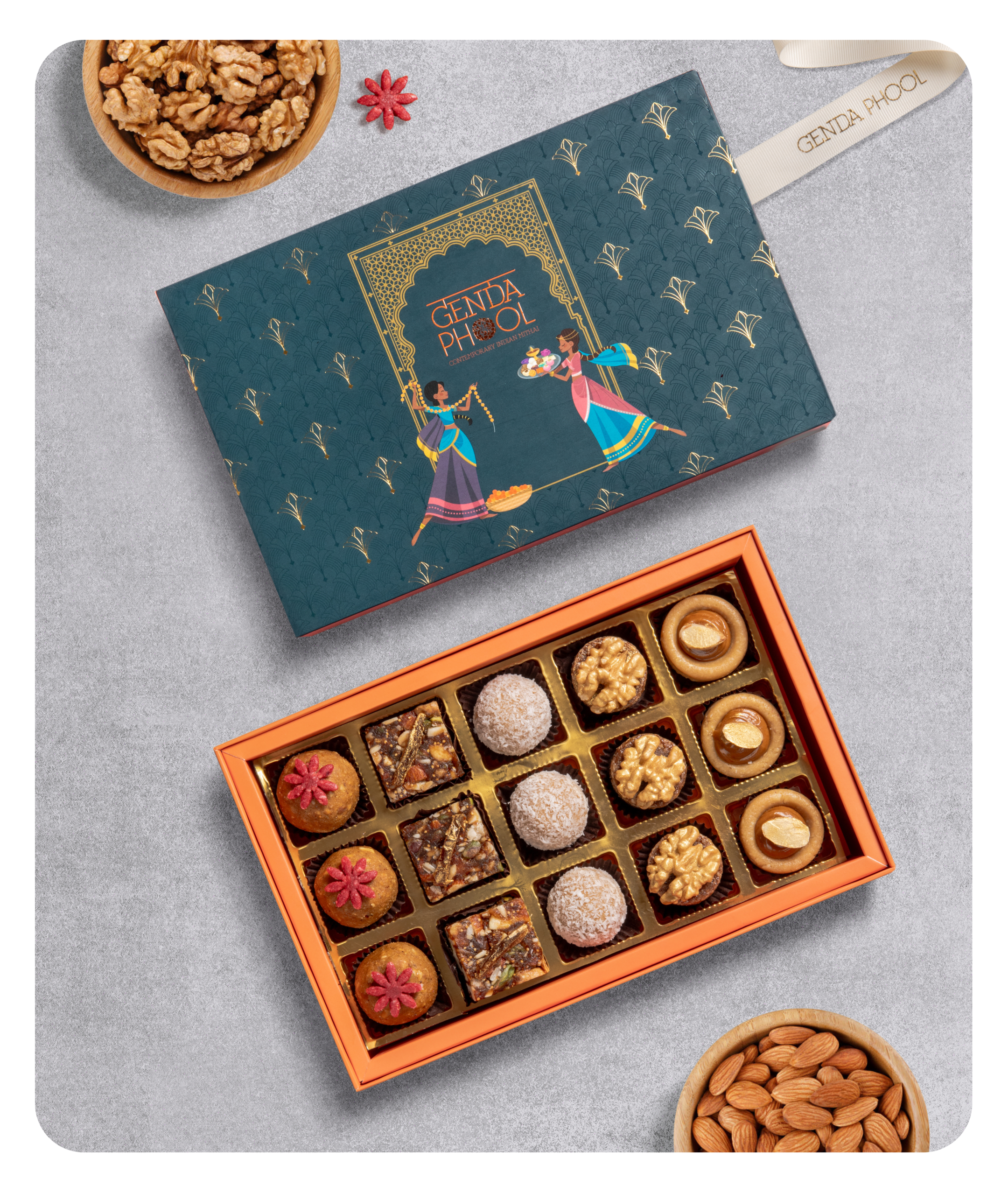 15 Piece Refined Sugar-free Mithai Box