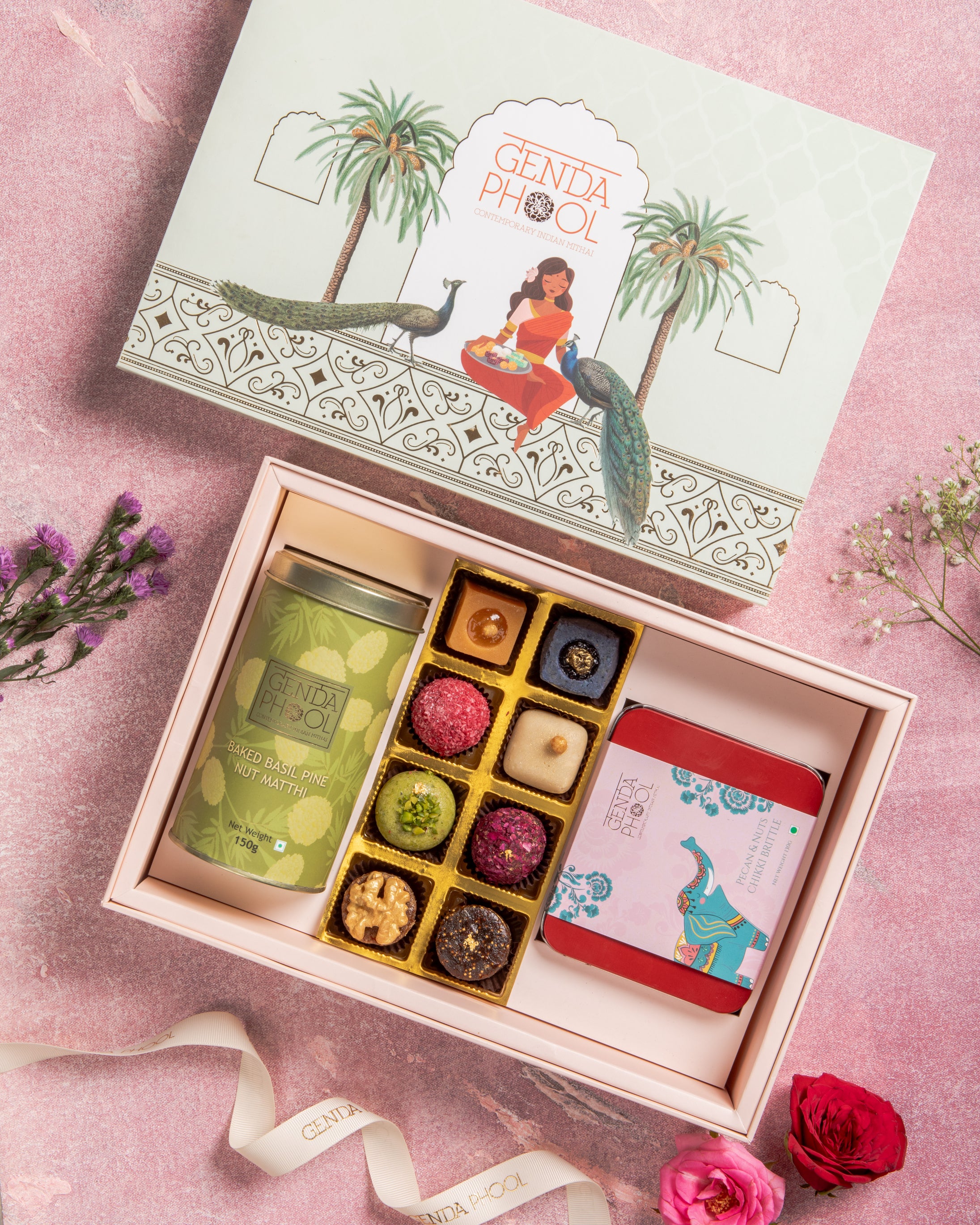 Opulent Festive Gift Box - 8 Mithai