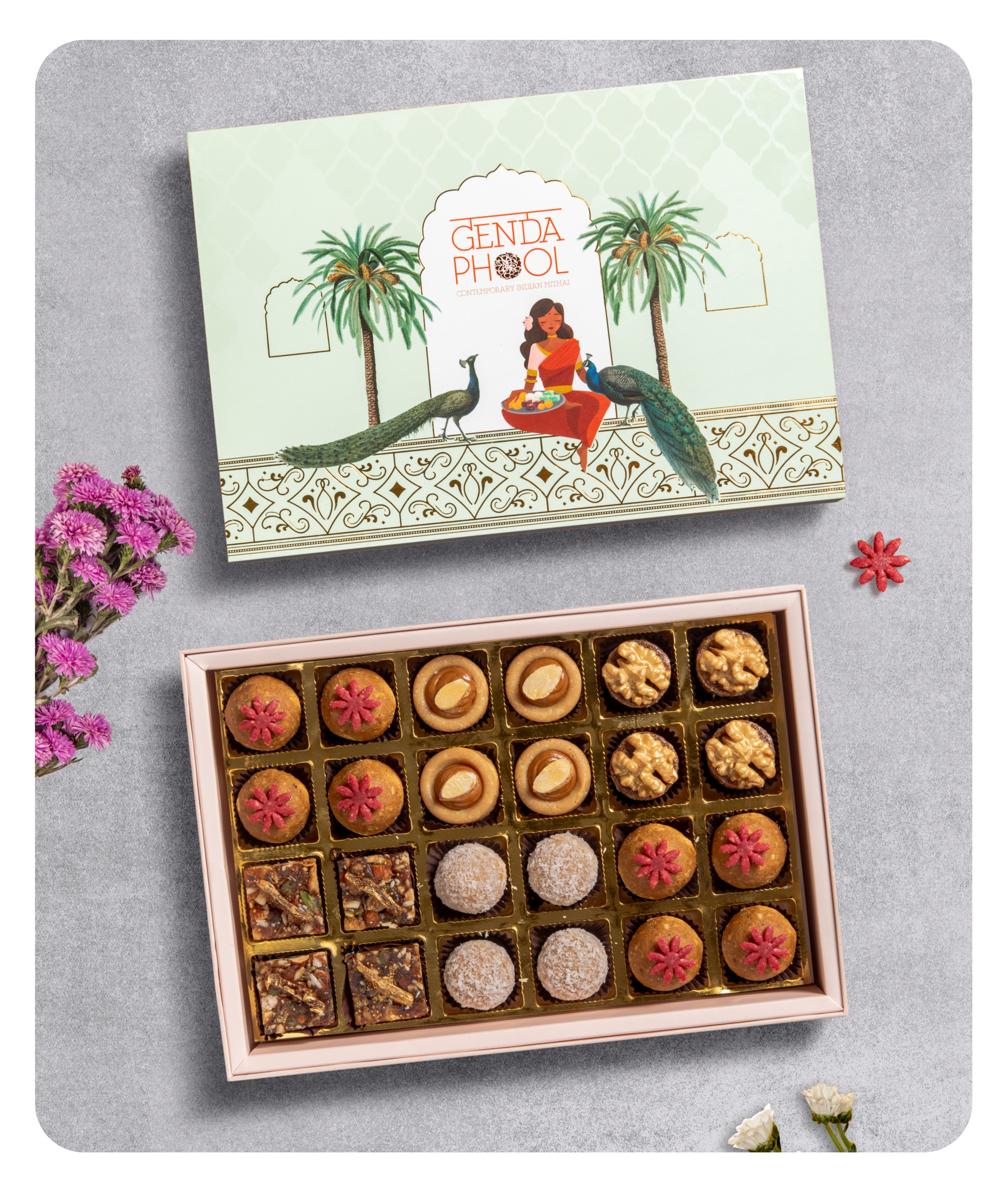 24 Piece Refined Sugar-free Mithai Box