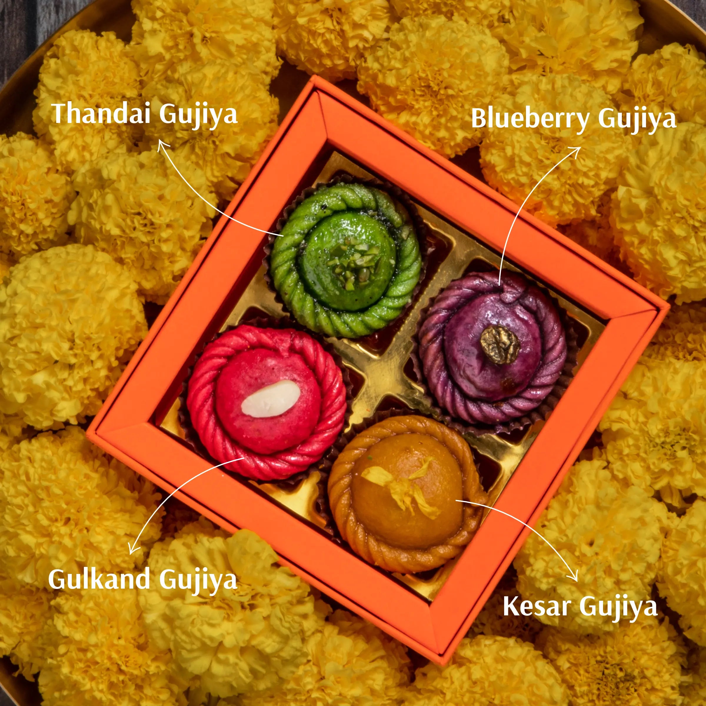 Holi Special Gujiya Bites Box (4 Pcs)