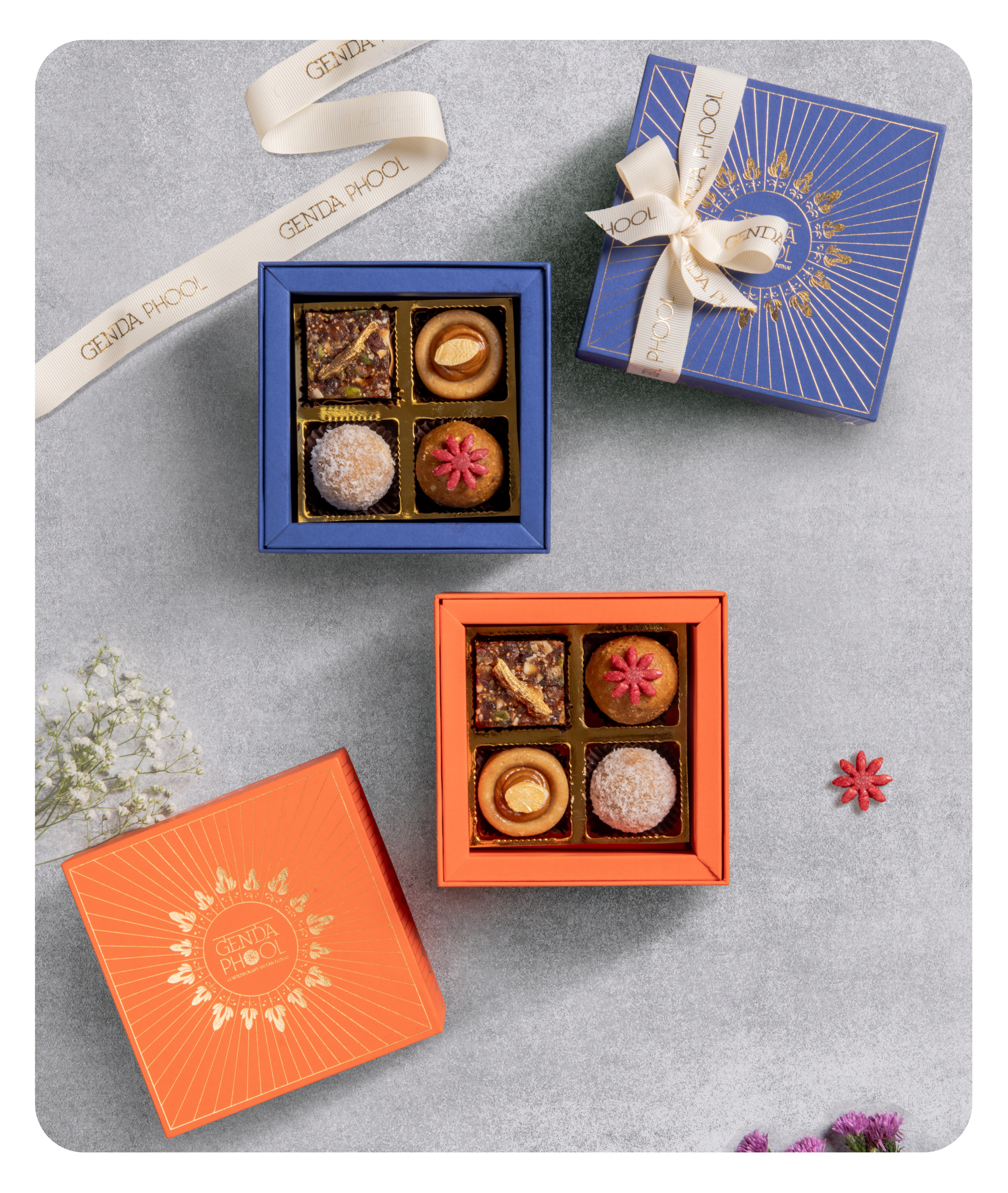 4 Piece Refined Sugar-free Mithai Box