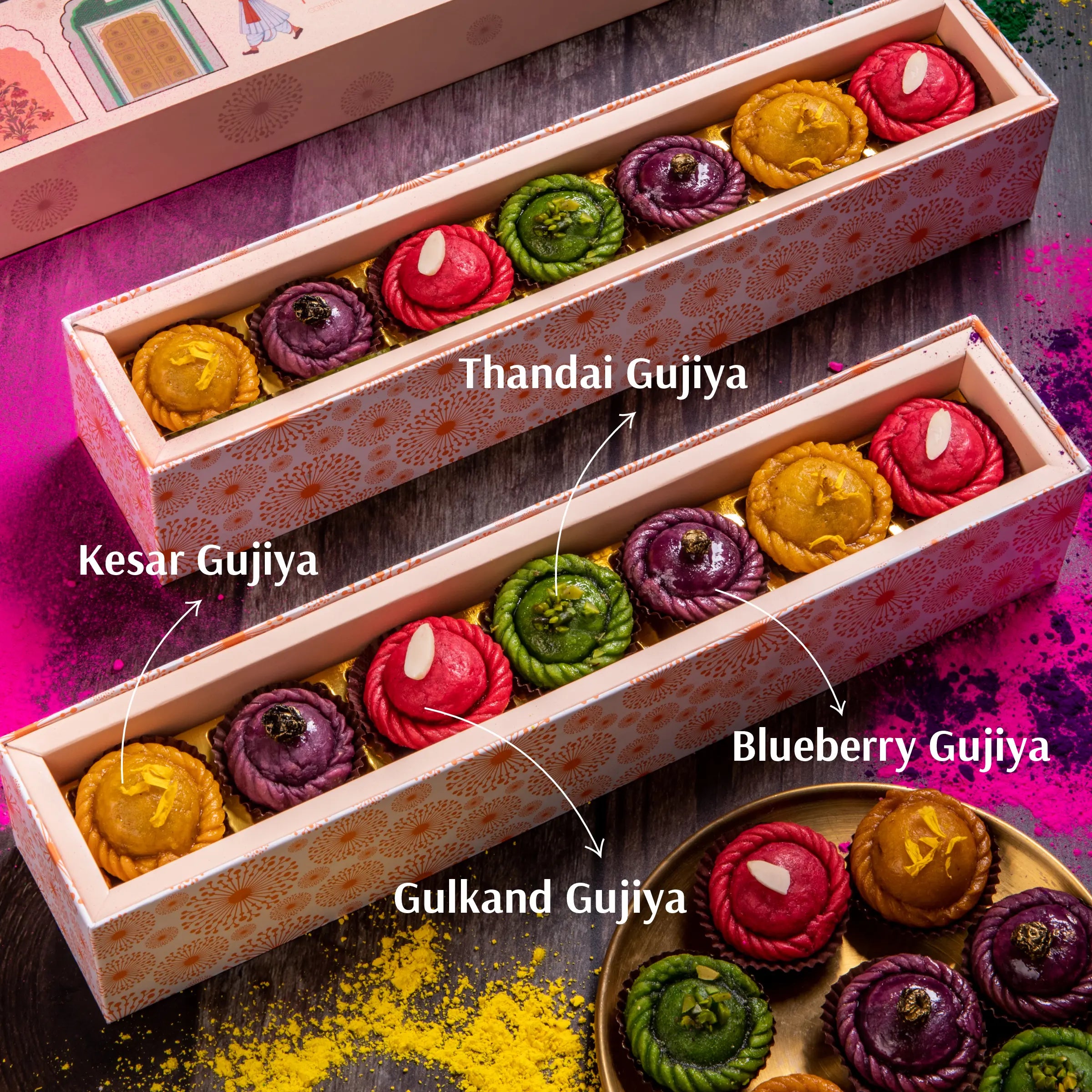Holi Festive Gujiya Bites Box (7 Pcs)