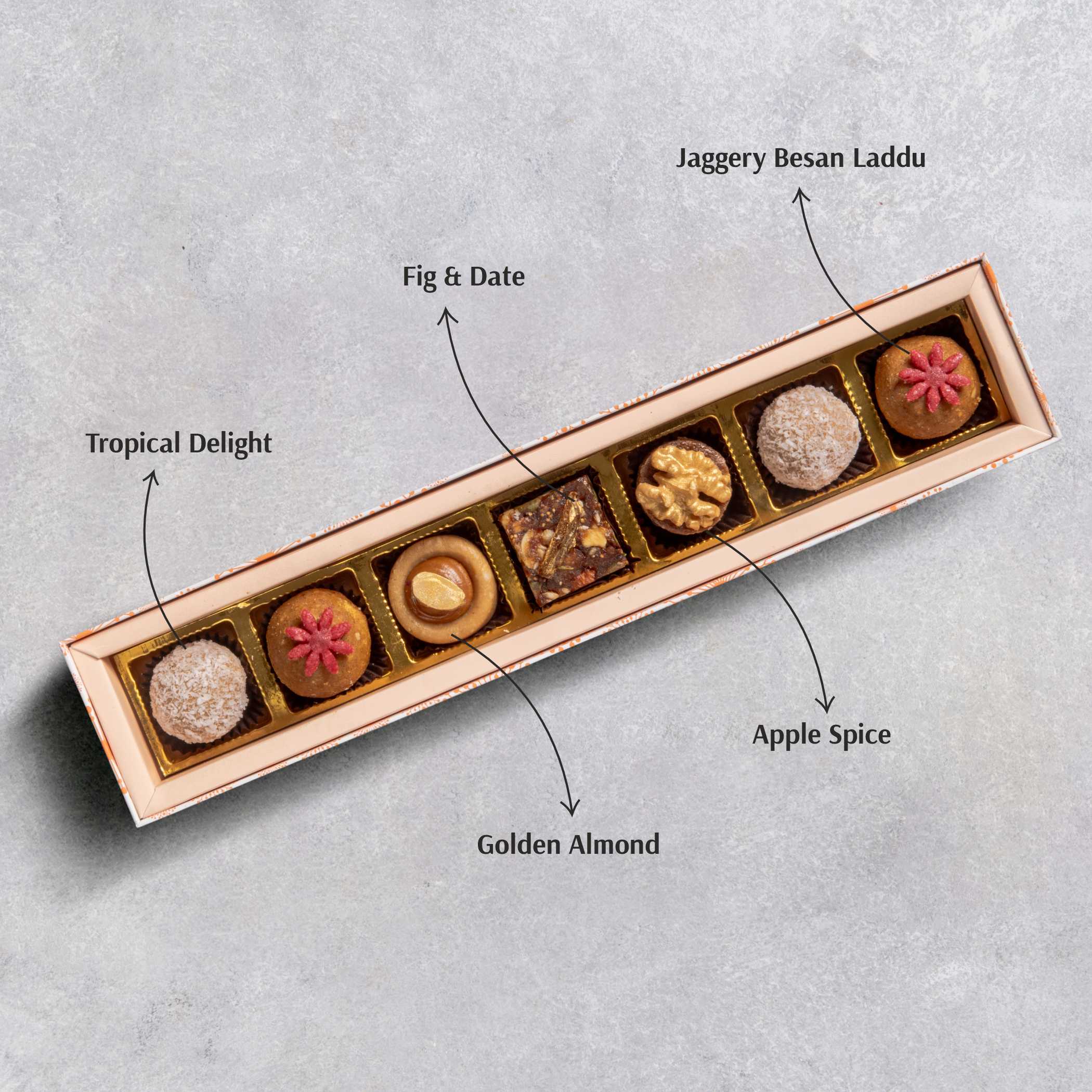 7 Piece Refined Sugar-free Mithai Box