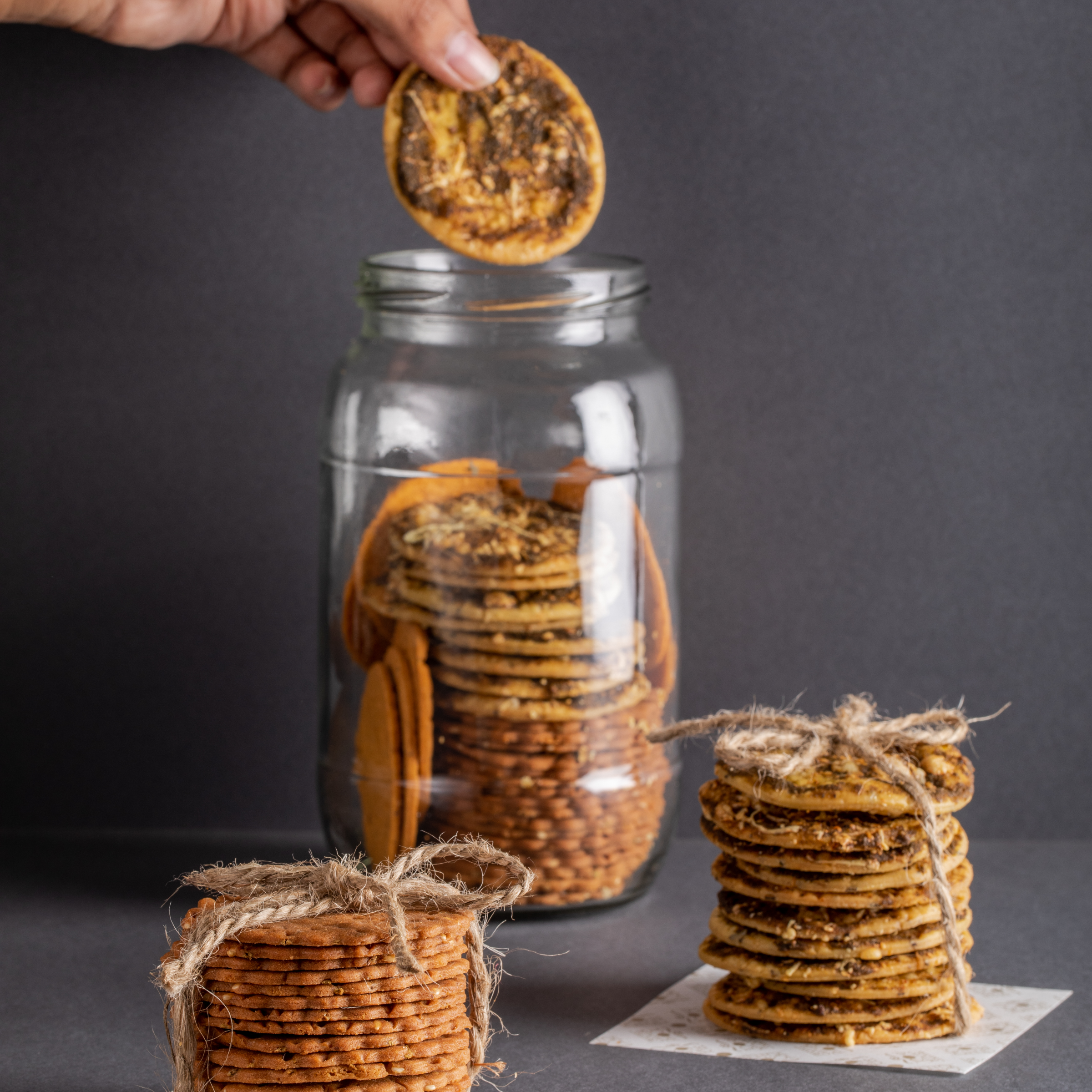 Baked Basil Pine Nut Matthi