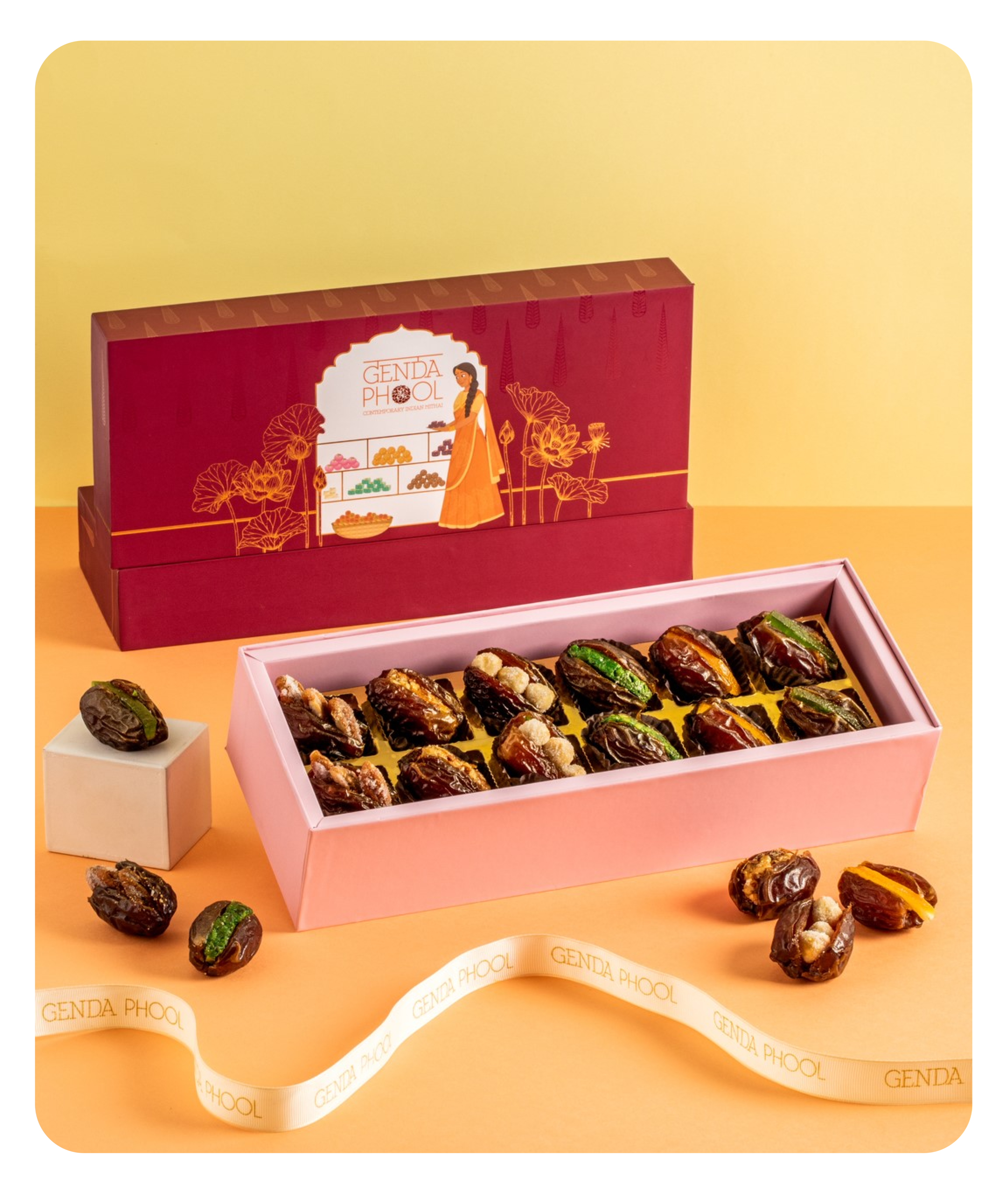 Assorted 12 Piece Stuffed Medjool Dates box