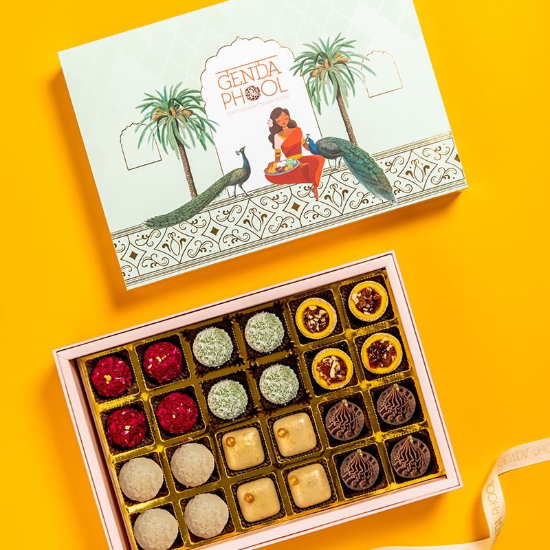 Jade Box · Box of 24 Assorted Mithai