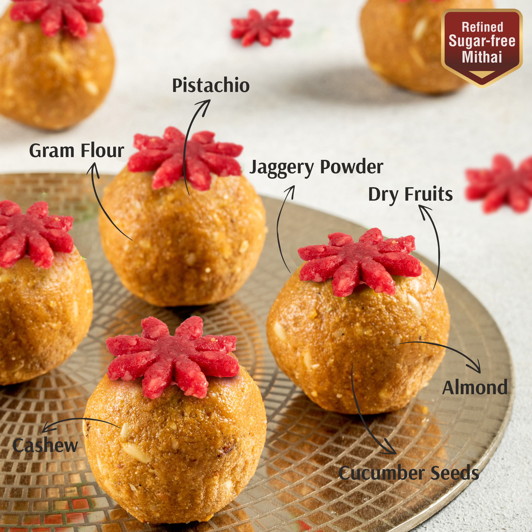 Jaggery Besan Laddu