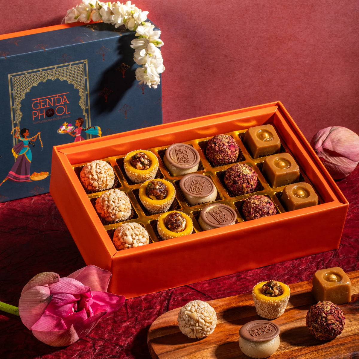 Mithai Palette • Box of 15 Assorted Mithai