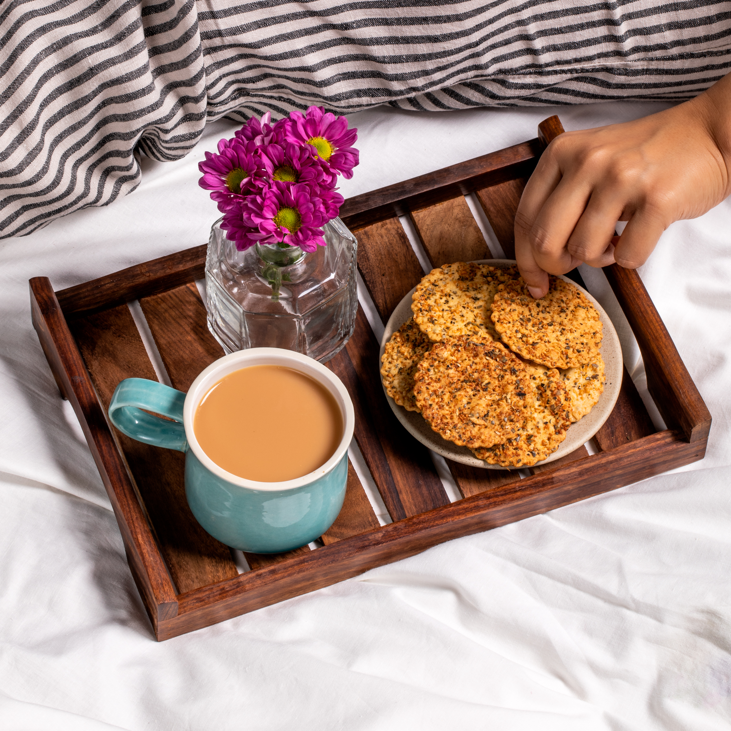 Baked Oregano Cheese Matthi