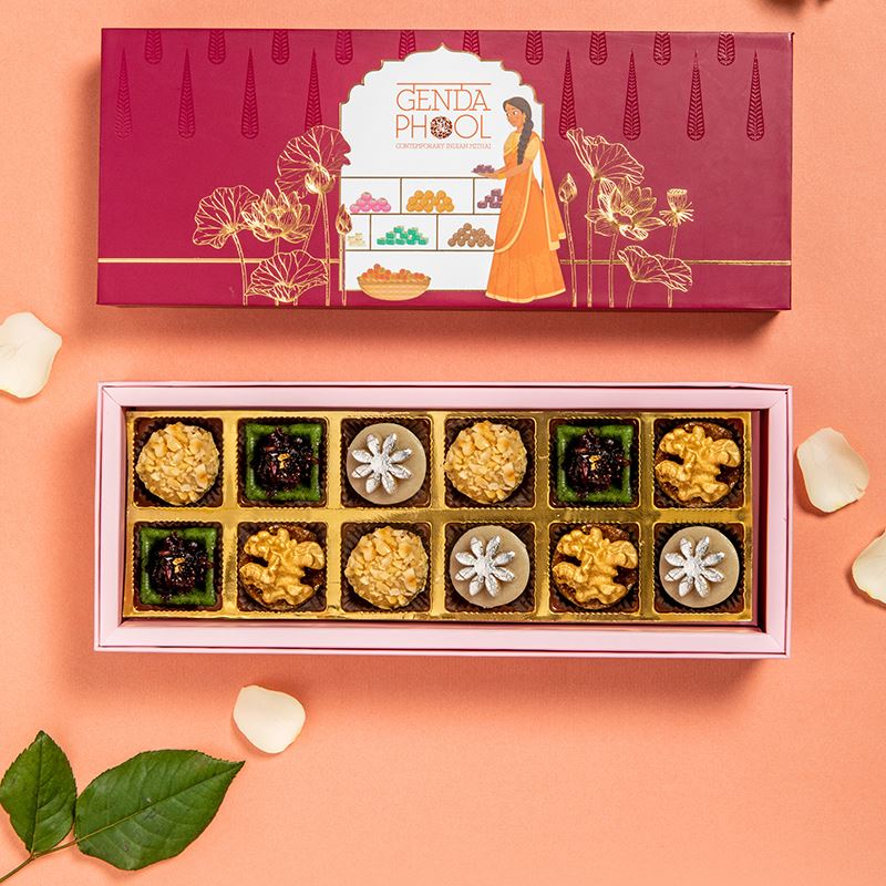 12 pc Vegan Mithai Box