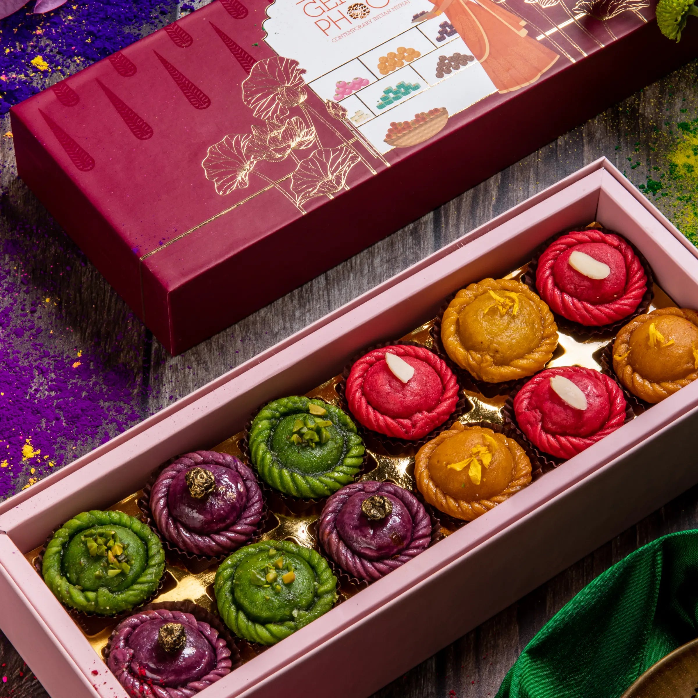 Holi Celebration Gujiya Bites Gift Box (12 Pcs)