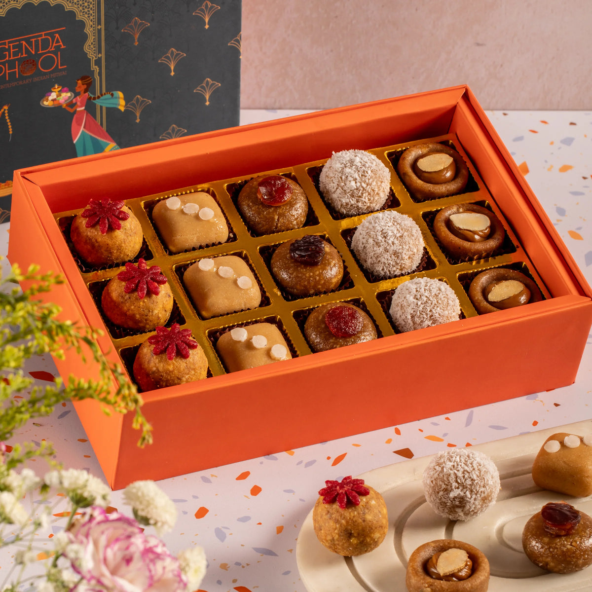 15 Piece Refined Sugar-free Mithai Box
