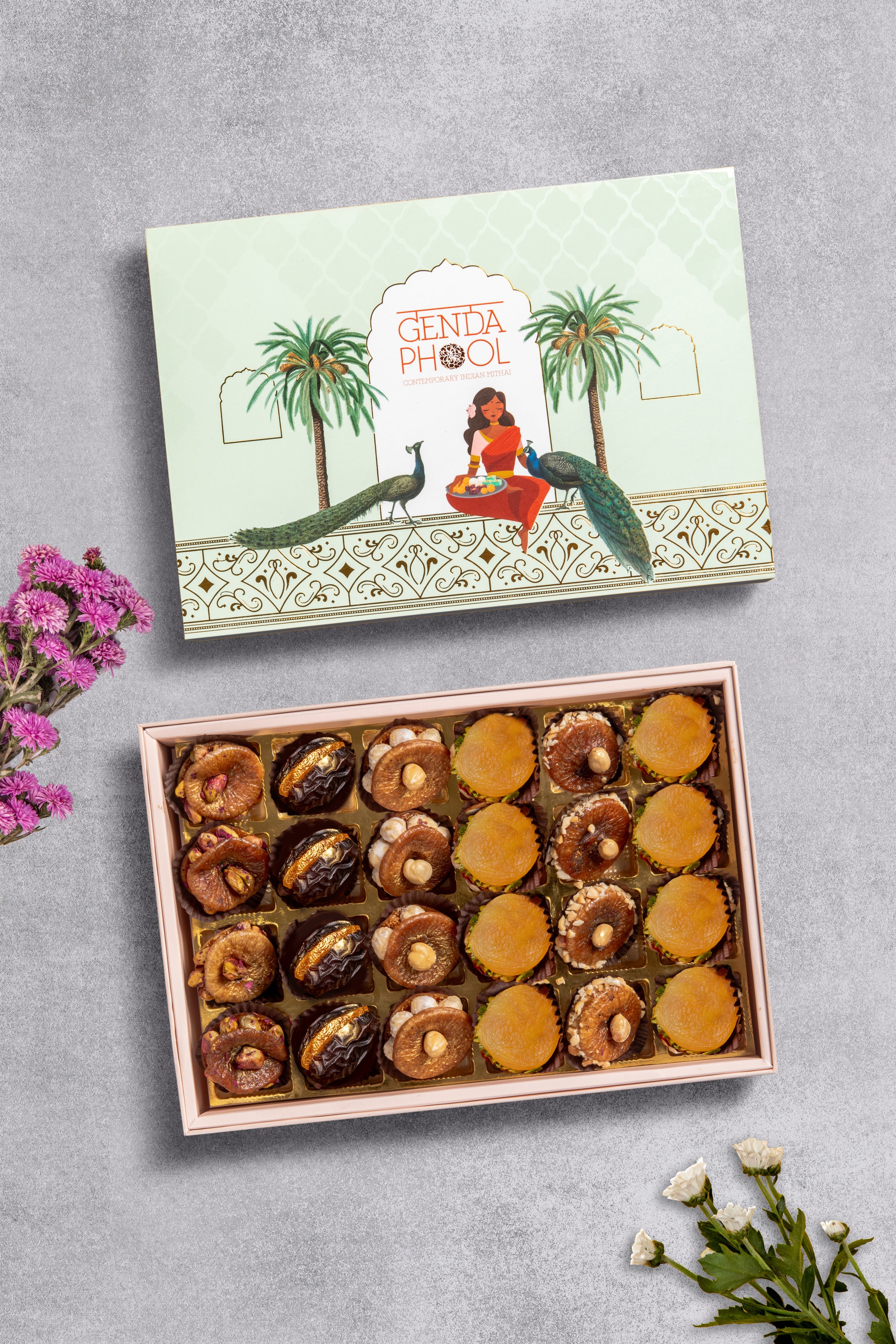 24 piece stuffed Figs, Dates and Apricot box