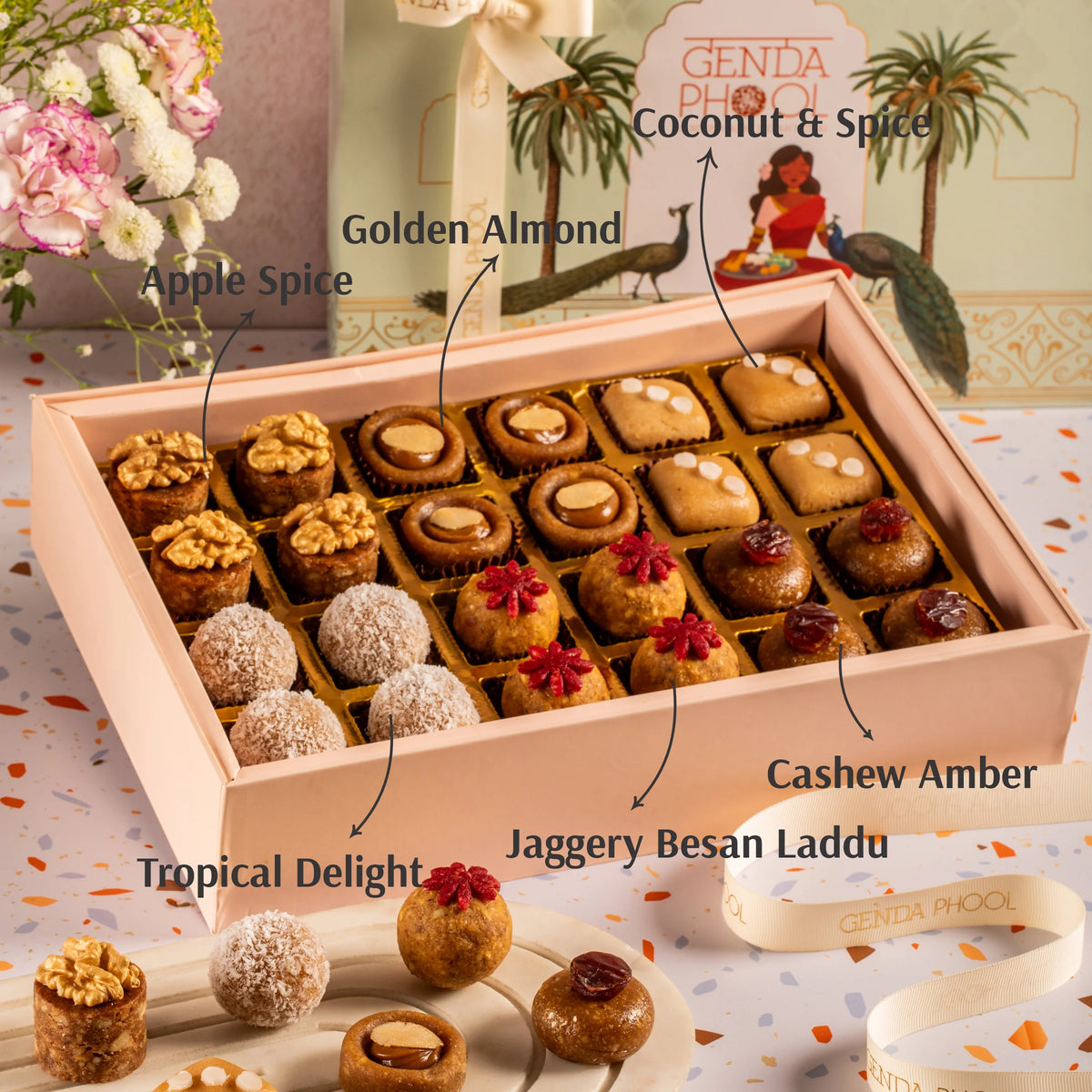 24 Piece Refined Sugar-free Mithai Box