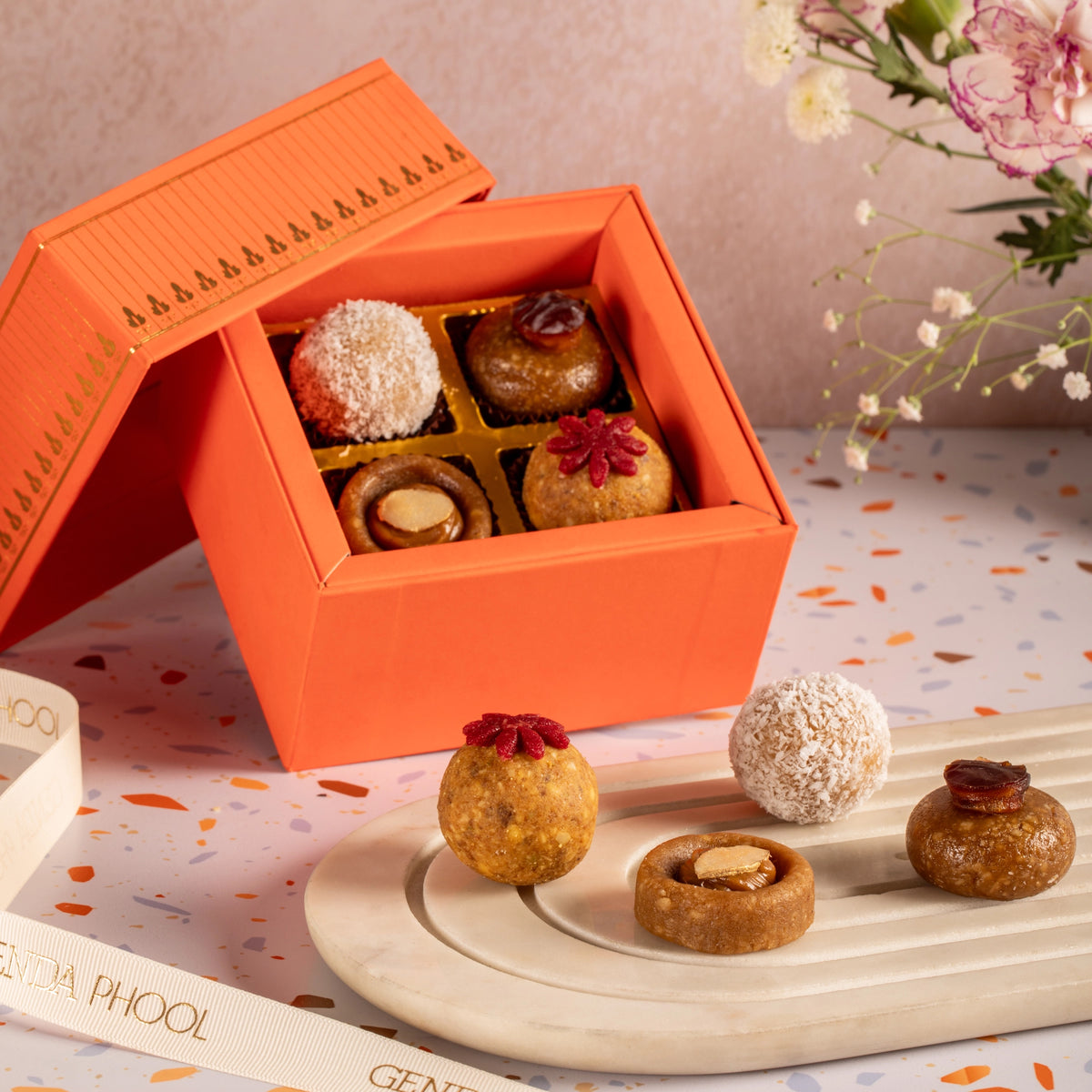 4 Piece Refined Sugar-free Mithai Box