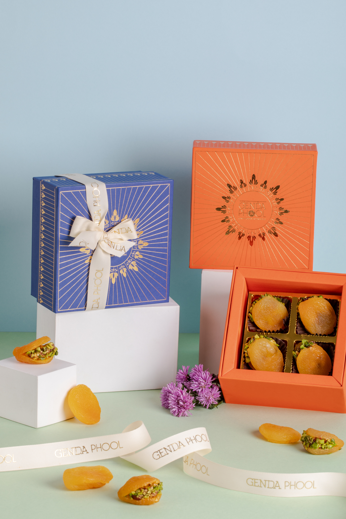 Apricode Box 4 piece Stuffed Apricot box