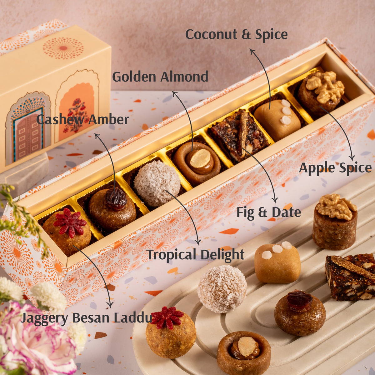 7 Piece Refined Sugar-free Mithai Box