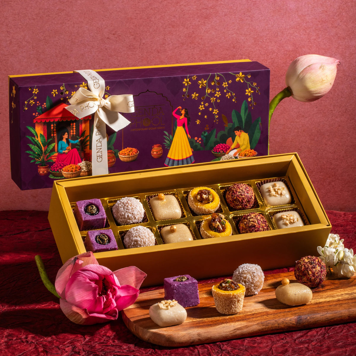 A Dozen Mithai • Box of 12 Assorted Mithai