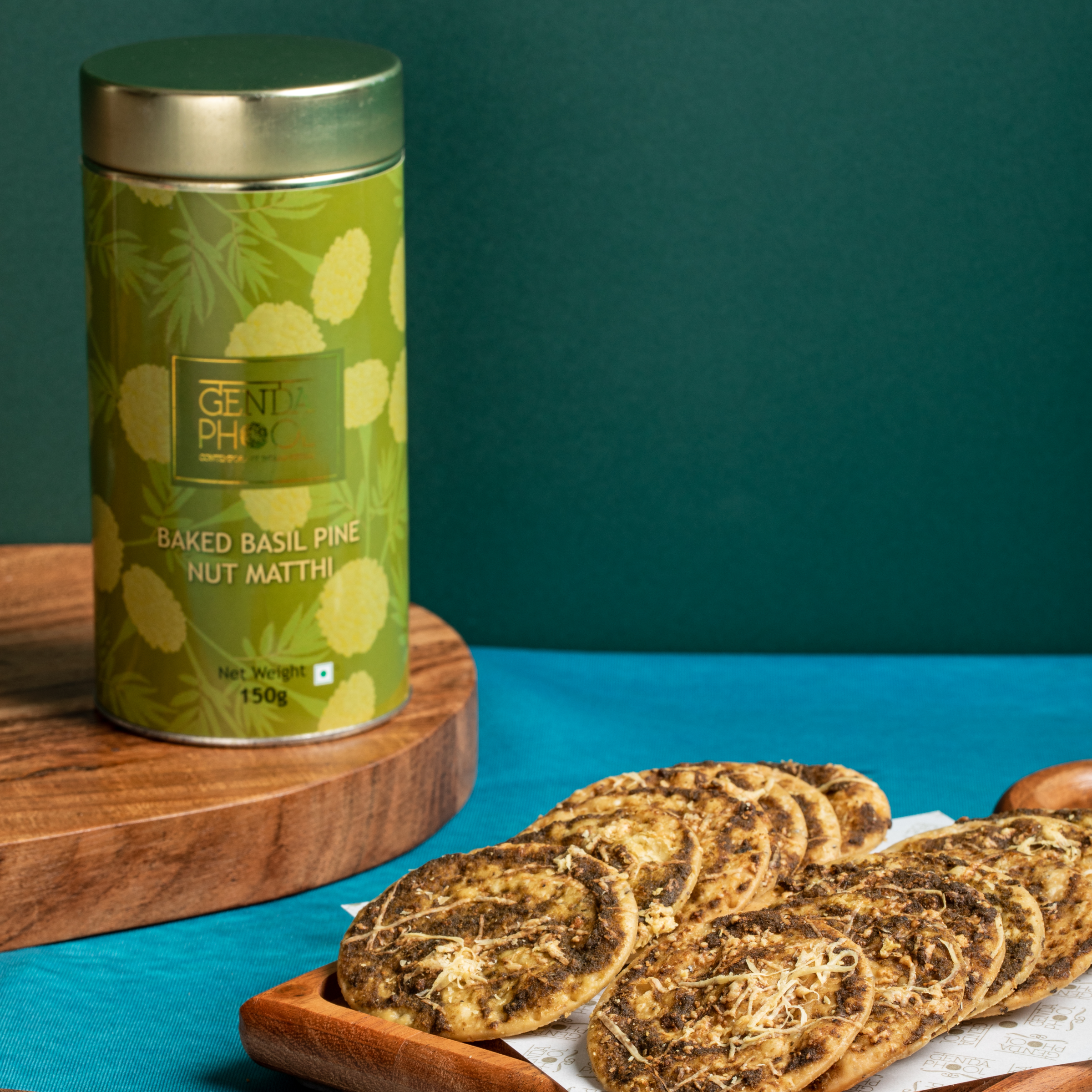 Baked Basil Pine Nut Matthi