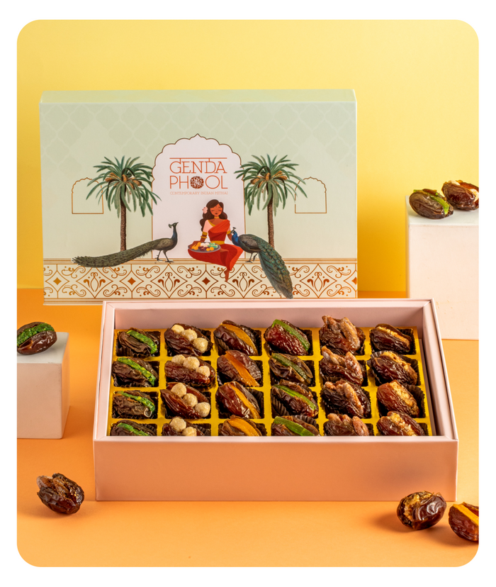 Assorted 24 Piece Stuffed Medjool Dates box