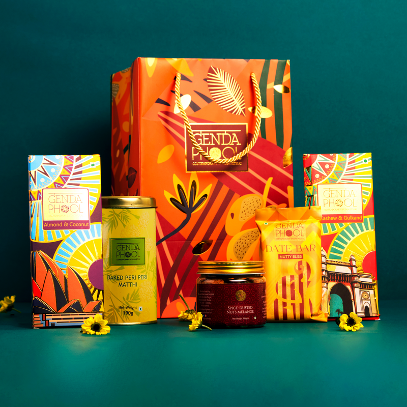 The Indian Snack Edit anniversary hamper for guests