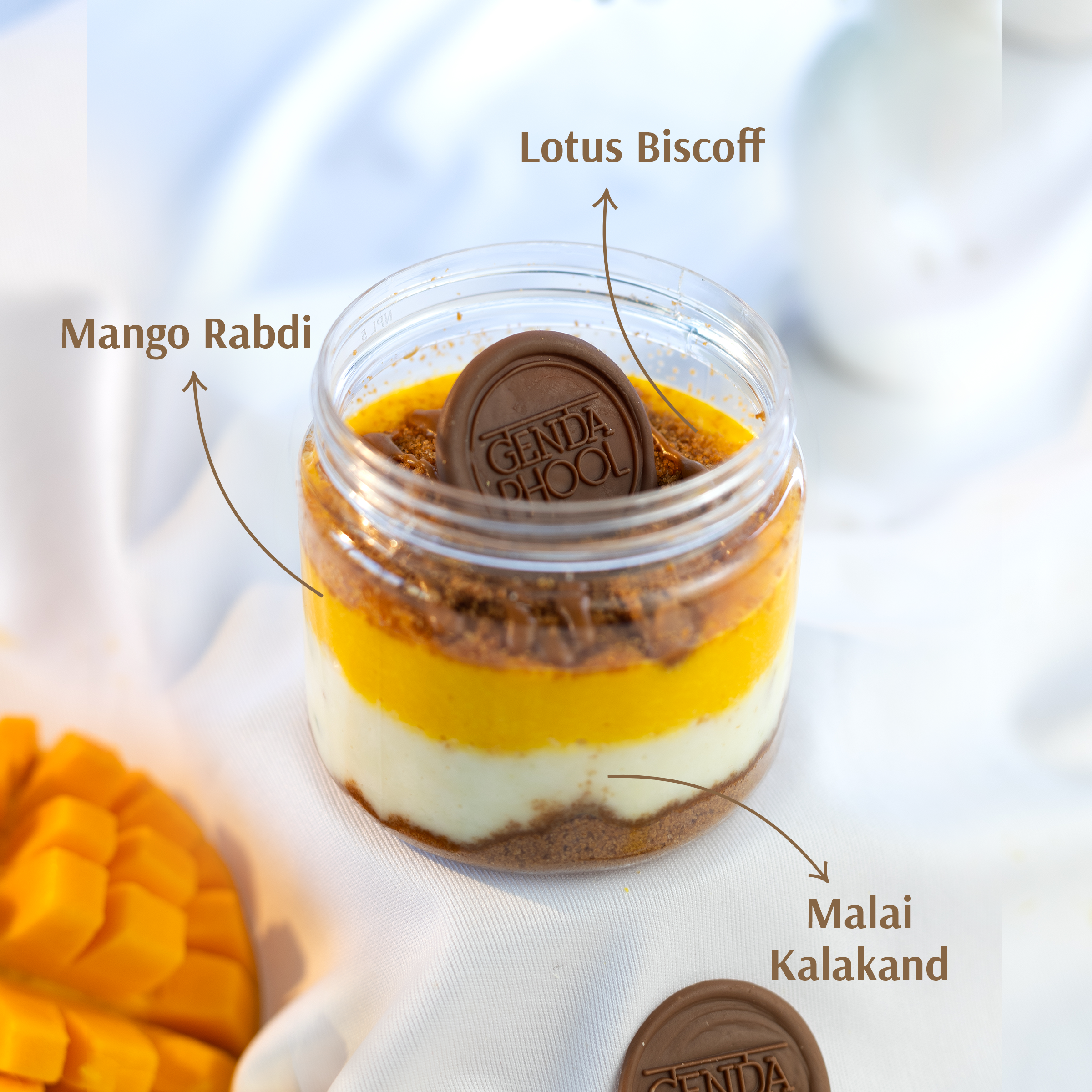 Mango Biscoff Kalakand Jar (Pack of 3)