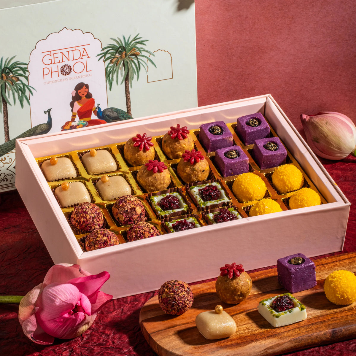 Mithai Trunk • Box of 24 Assorted Mithai