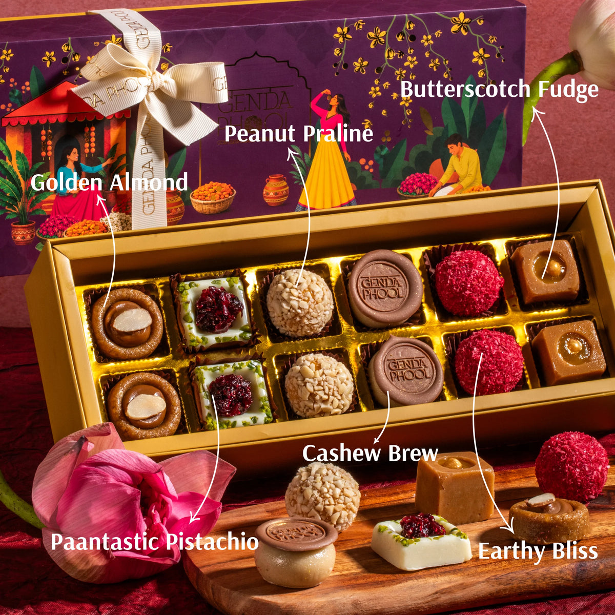 Mithai Medley • Box of 12 Assorted Mithai