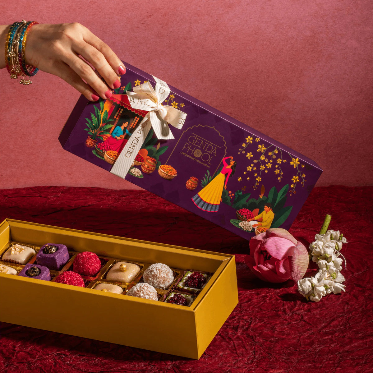Mithai Spread • Box of 12 Assorted Mithai
