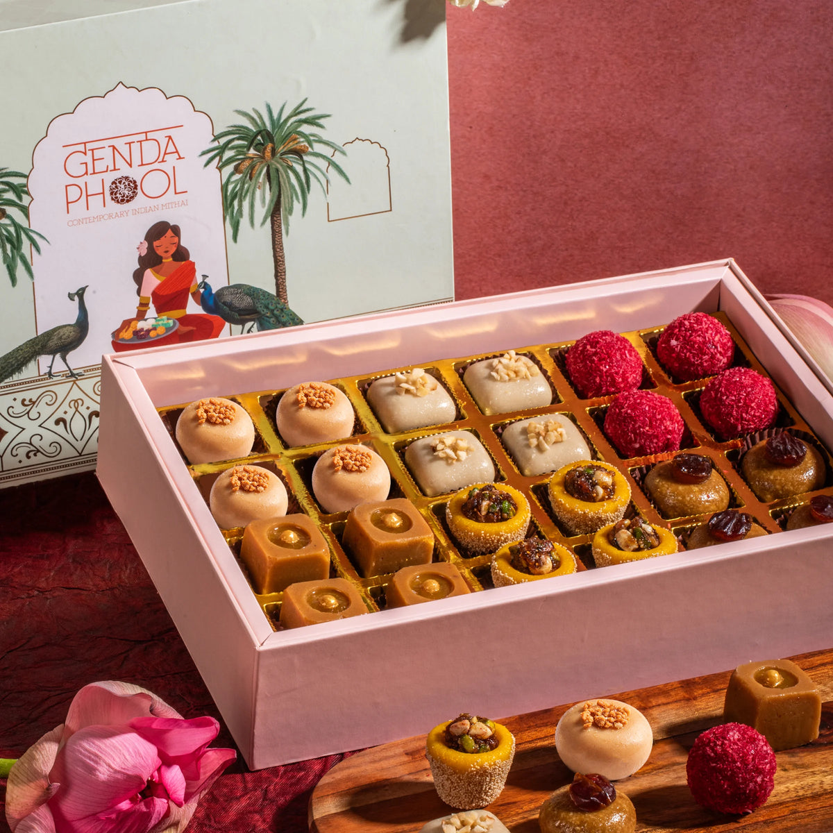 Mithai Treasury • Box of 24 Assorted Mithai