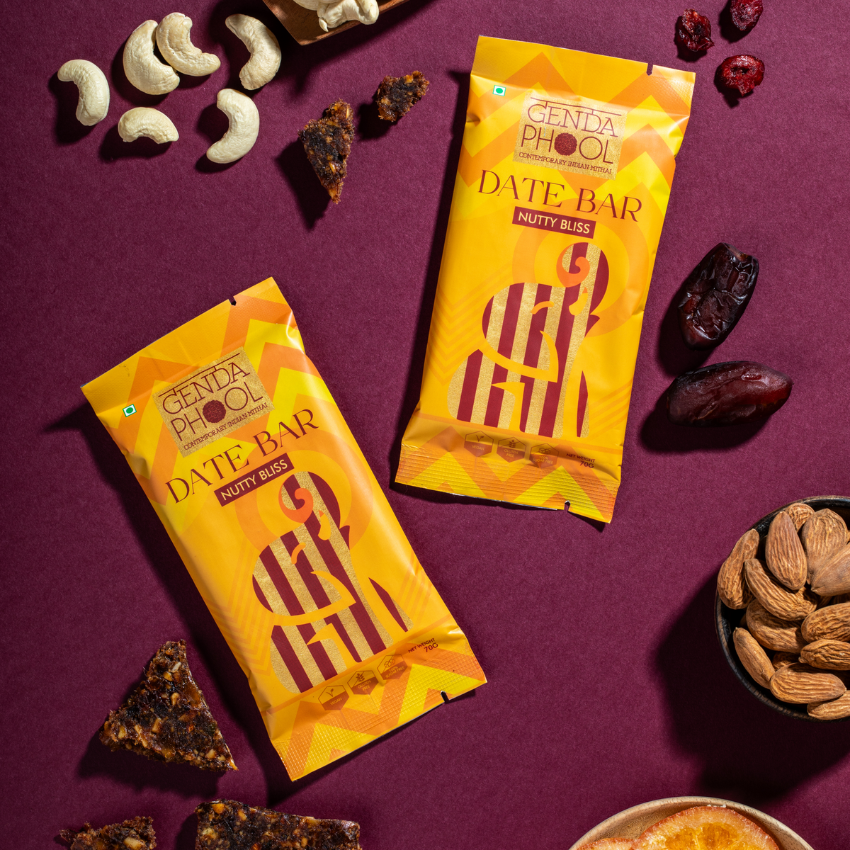 Genda Phool date bar and chikki bar