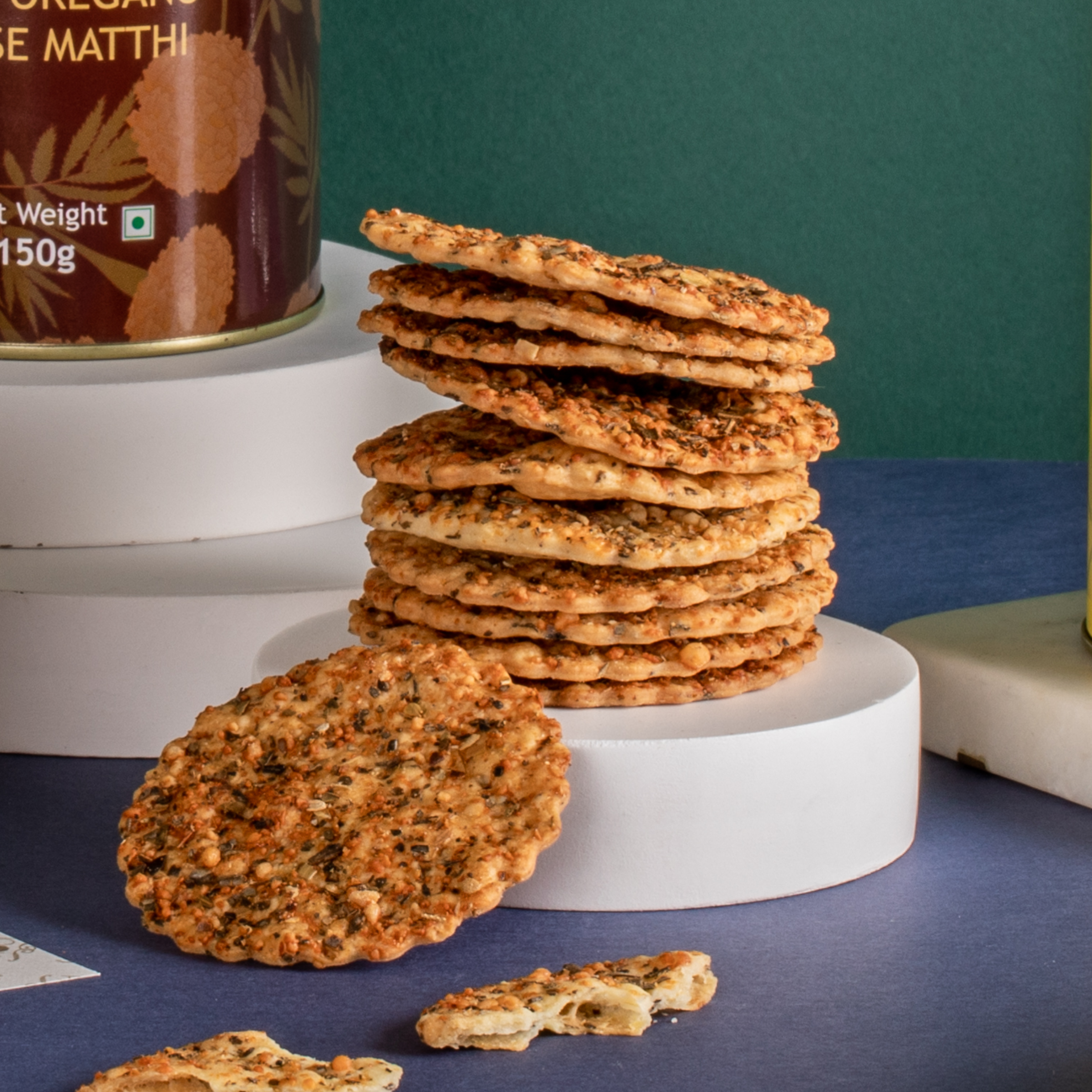 Baked Oregano Cheese Matthi