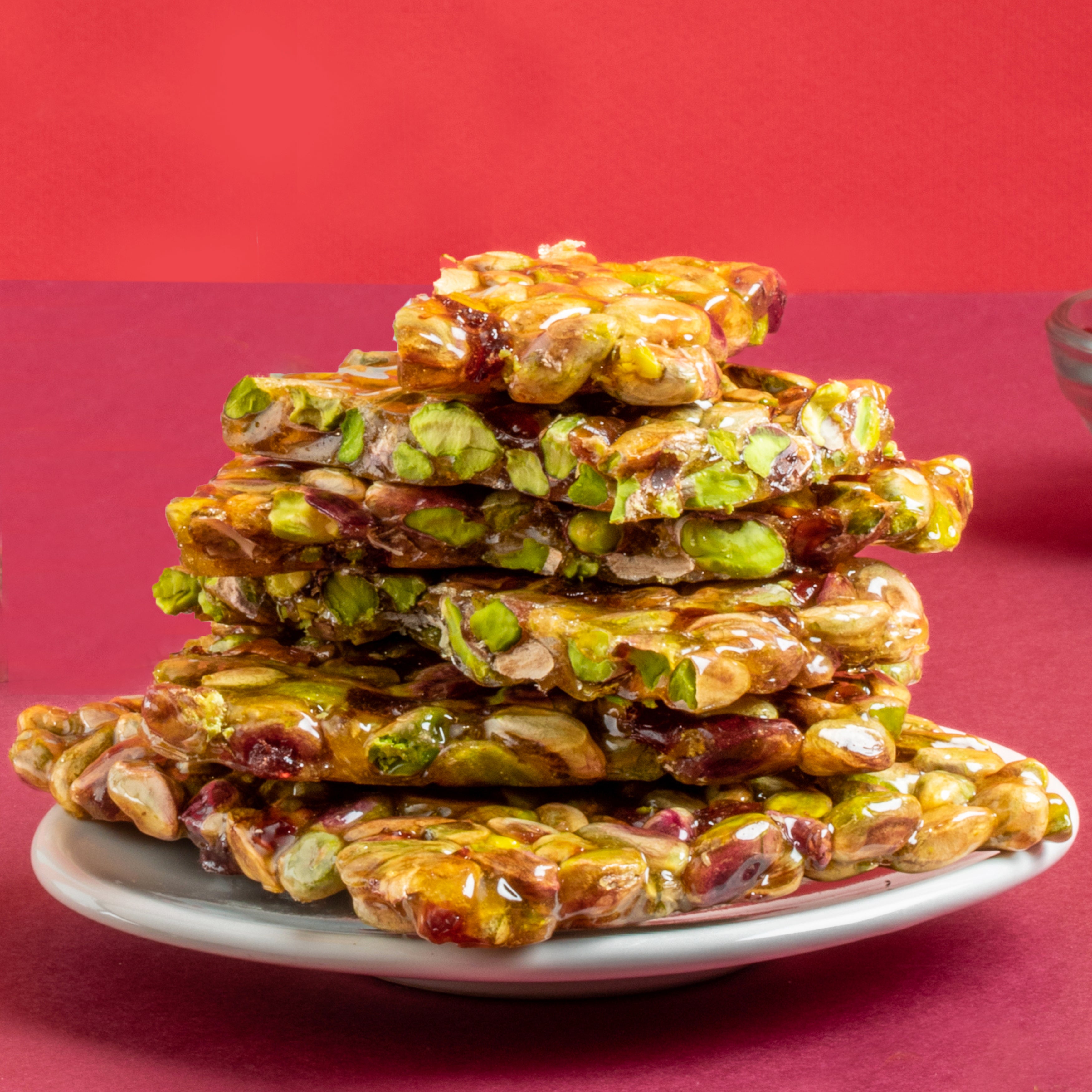 Pistachio Cranberry Chikki Brittle