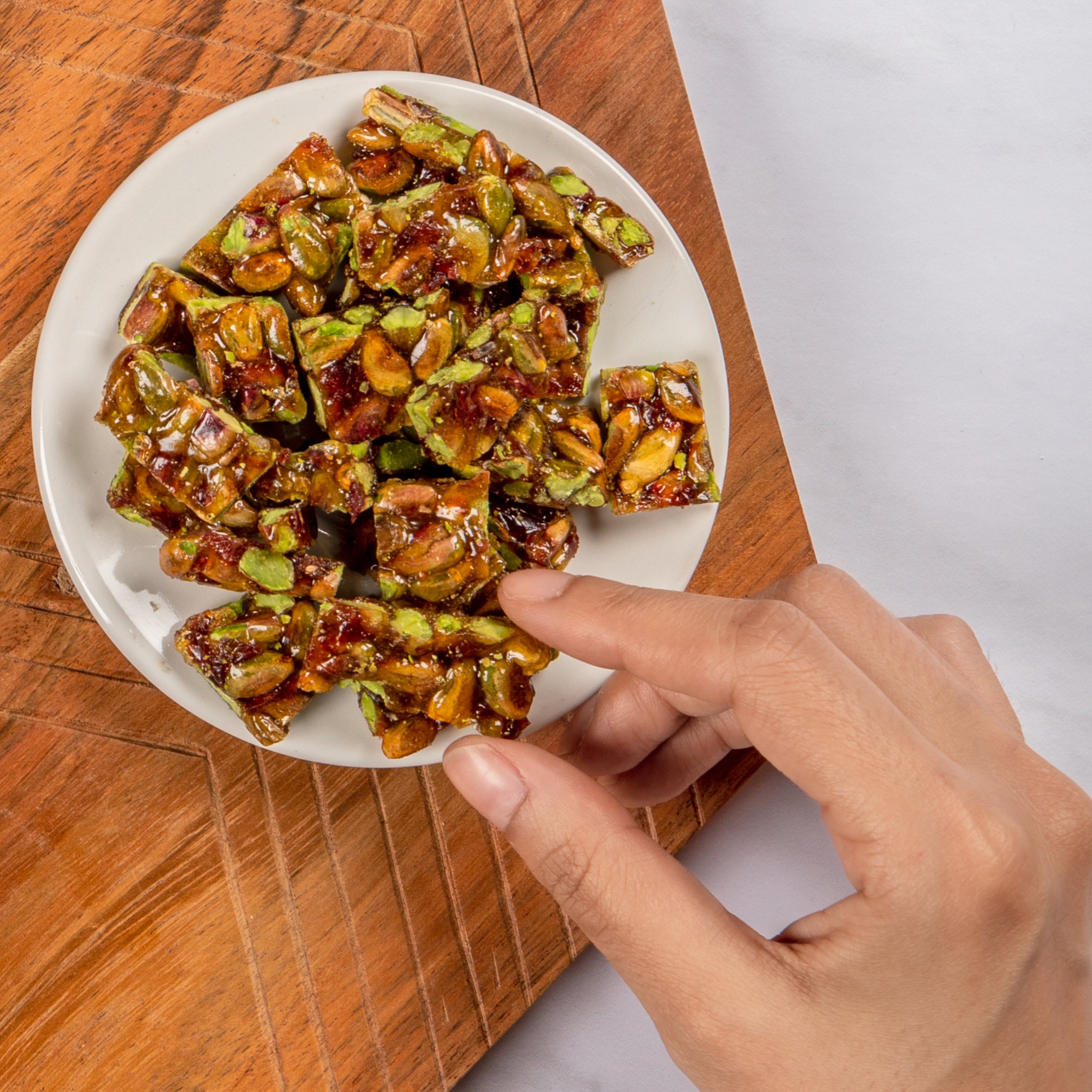 Pistachio Cranberry Chikki Brittle