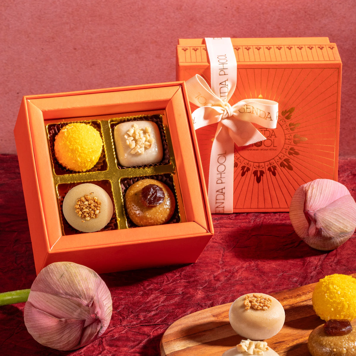 Sweet Indian Story • Box of 4 Assorted Mithai