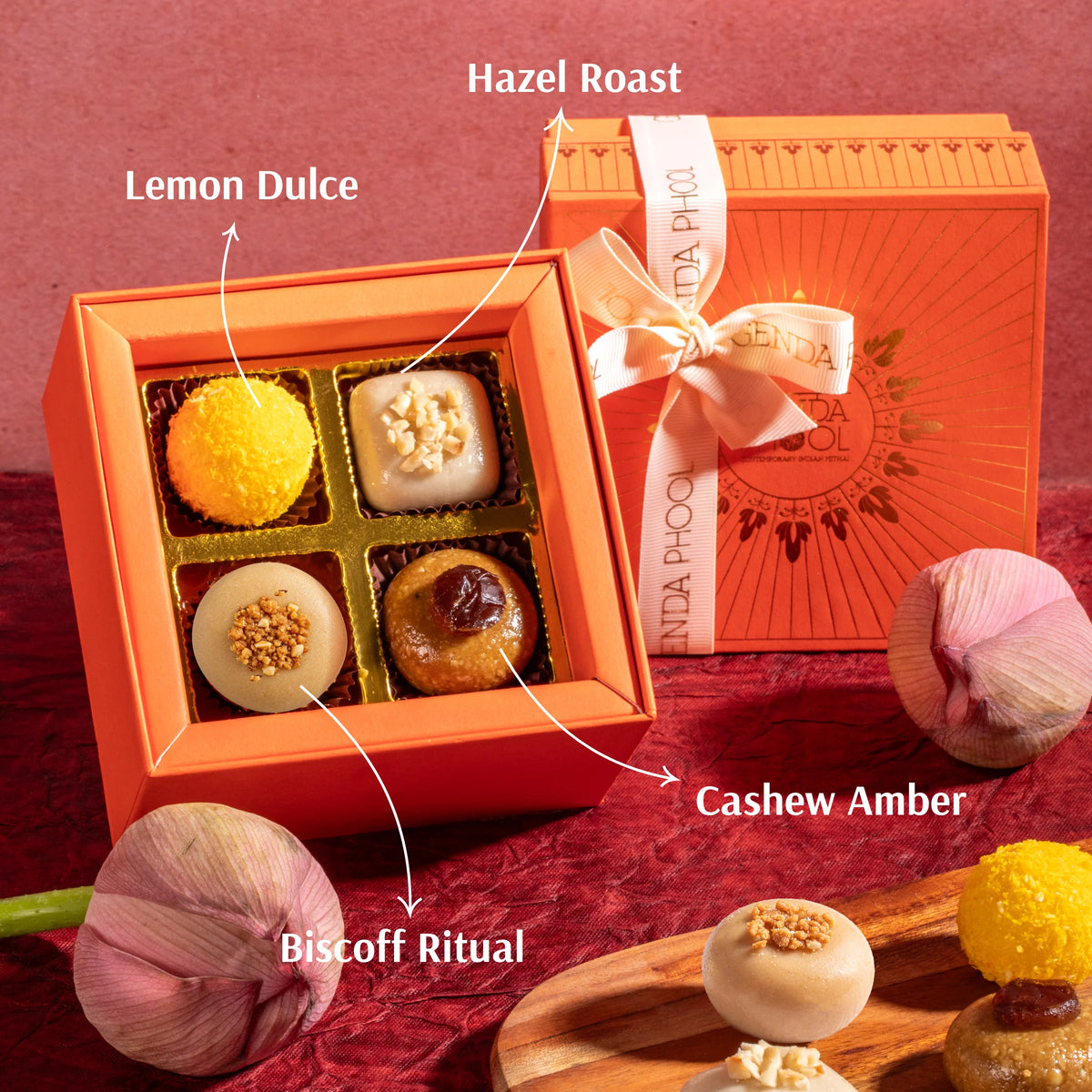 Sweet Indian Story • Box of 4 Assorted Mithai