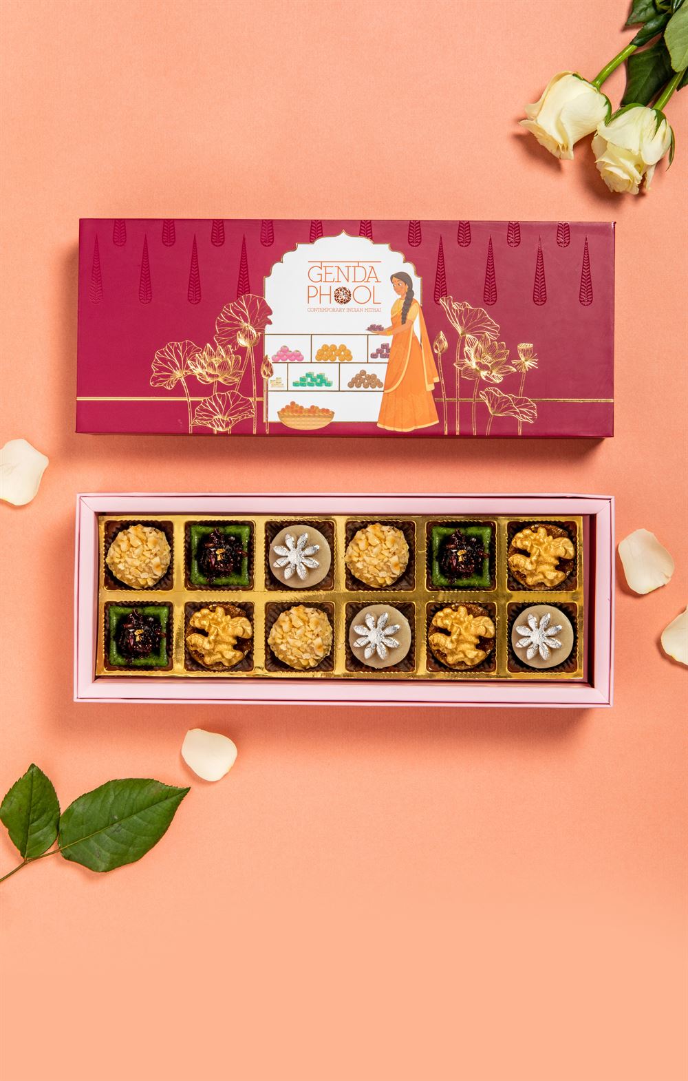 12 Piece Vegan Mithai Box