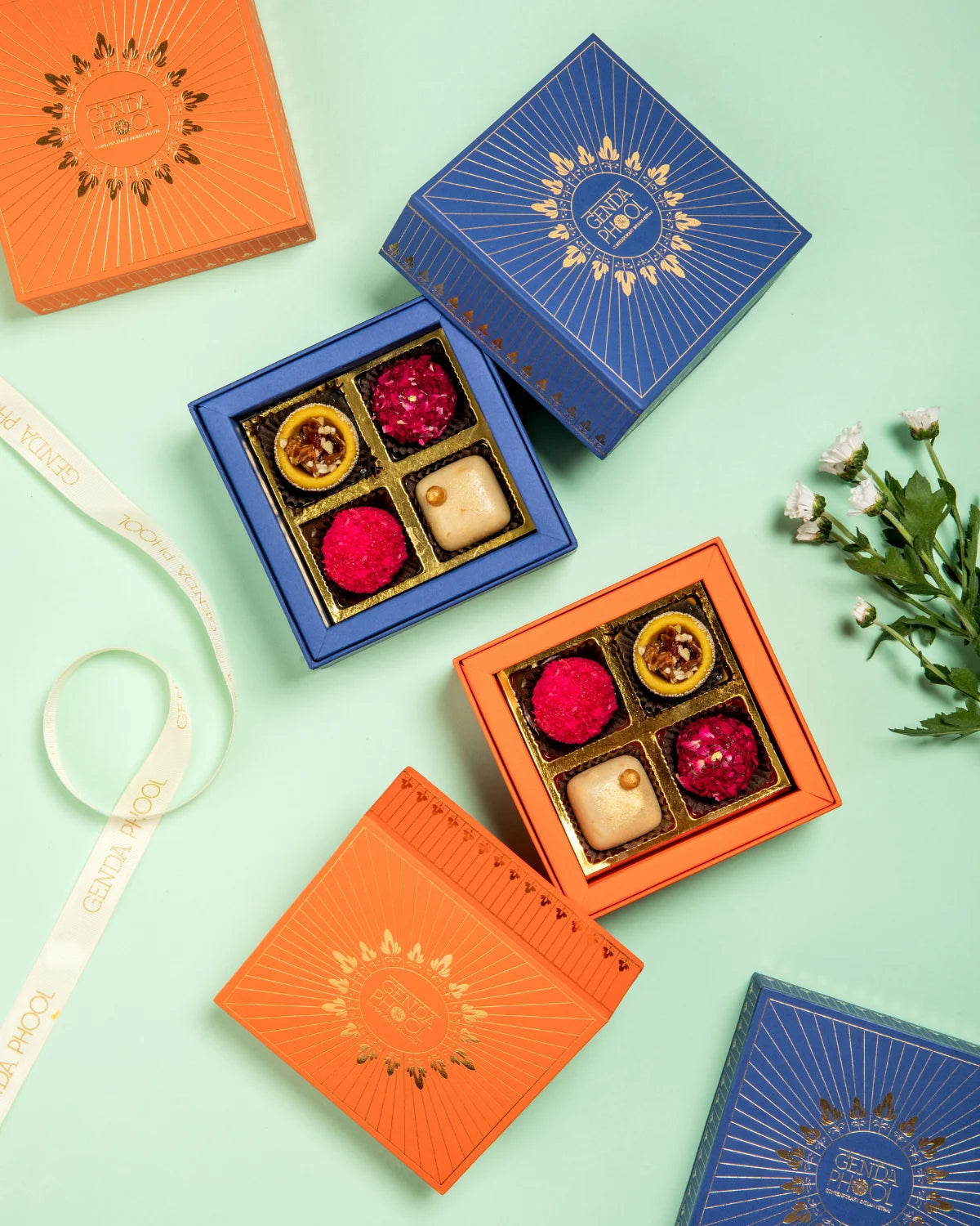 Box Of 4 Assorted Mithai Box