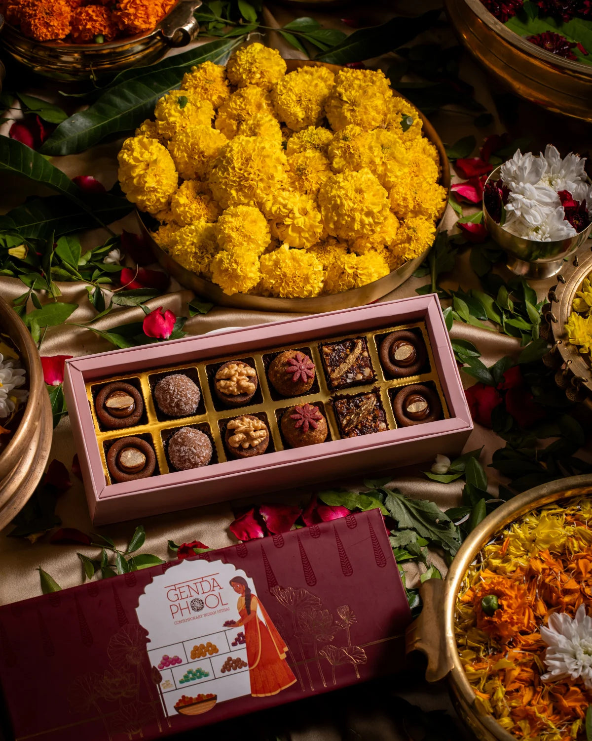 Box Of 12 Assorted Refined Sugar-Free Mithai Box